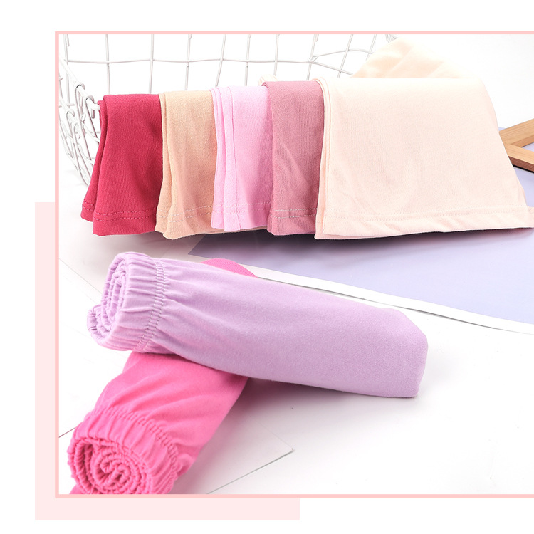 Middle-aged and elderly women's underwear cotton high-waist boxer briefs for the elderly solid color plus size loose breathable cotton mother's underwear