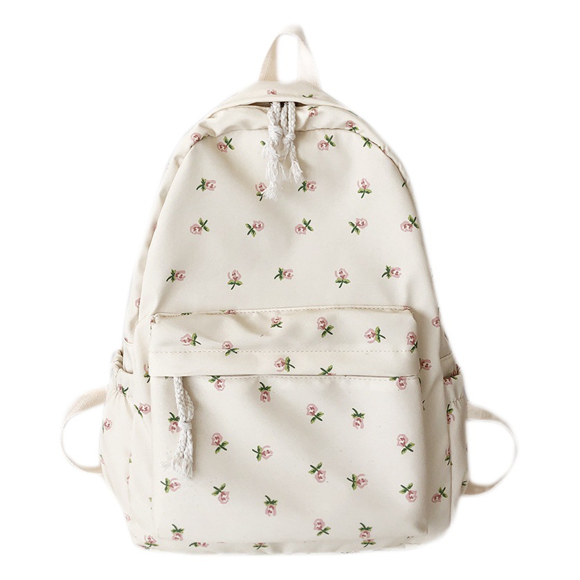 2022 nuevo bolso de escuela de las mujeres estilo japonés ins fresco artístico todo partido casual niña de las flores estudiante mochila