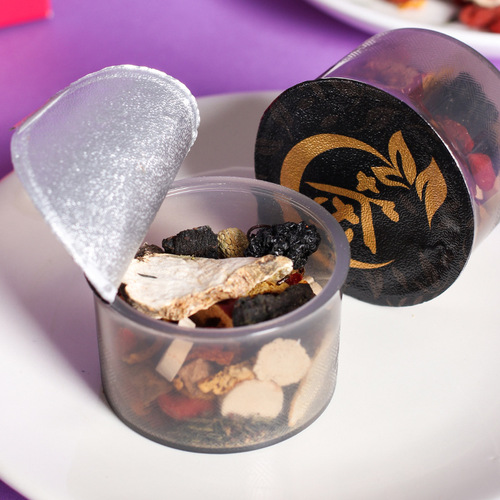 Ginseng, Polygonatum, Eucommia, Male Flower Tea, Five Treasures and Ten Treasures Tea, Male Flower Kidney Replenishing Tea, Ginseng Tea 130g/box 9 cans wholesale