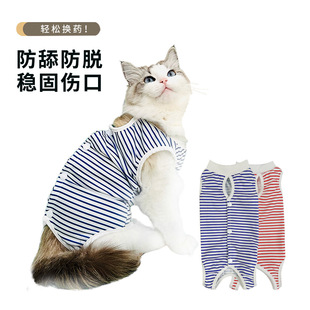 Female cat sterilization clothing cat surgical clothing blue cat kitten male cat postoperative clothing pet summer thin weaning clothing