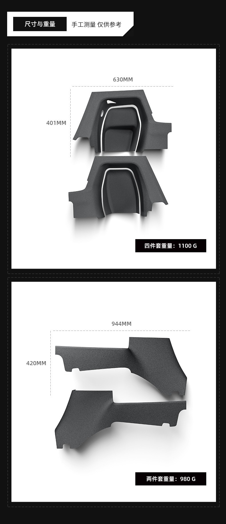 Suitable for Tesla Model Yl Front and Rear Door Sill Strips, Felt Protective Panels, Anti-Kick Pads, Tpe Soft Rubber, Dirt-Resistant