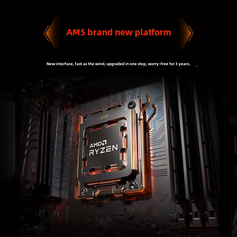Процессор AMD Ryzen 57600X 5нм 6 ядер 12 потоков 4.7ГГц 105Вт интерфейс AM5 коробка CPU