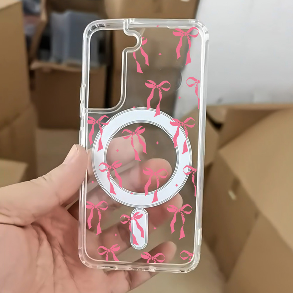 45g Weight Samsung Applicable Brands Phone Cases Classification PC, tpu Material Cherry, Bow Knot Pattern Simple Style, Classic Style Style PC Tpu Cherry Bow Knot Simple Style Classic Style Phone Cases Phone Accessories 8