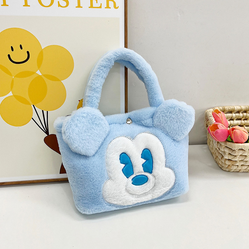 2023 nuevo bolso de peluche bolso de hombro de niña de dibujos animados bolso de hombro de chicas