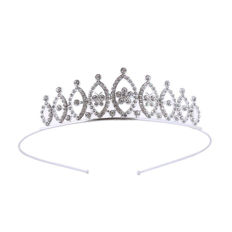 Corona para niños, nueva diadema coreana de cristal, diadema de aleación con diamantes de imitación, corona para fiesta de cumpleaños de princesa, horquilla bonita