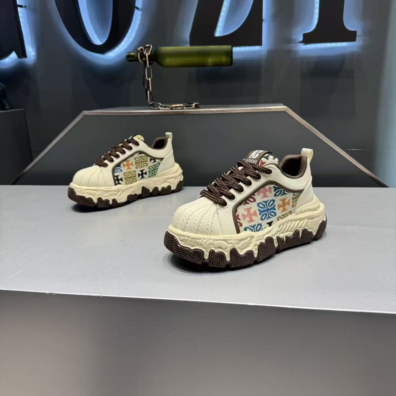 2026 Spring New Shoes, Thick-Soled, Height-Increasing, Color-Block, Versatile Men's Casual Shoes_vogvips.com
