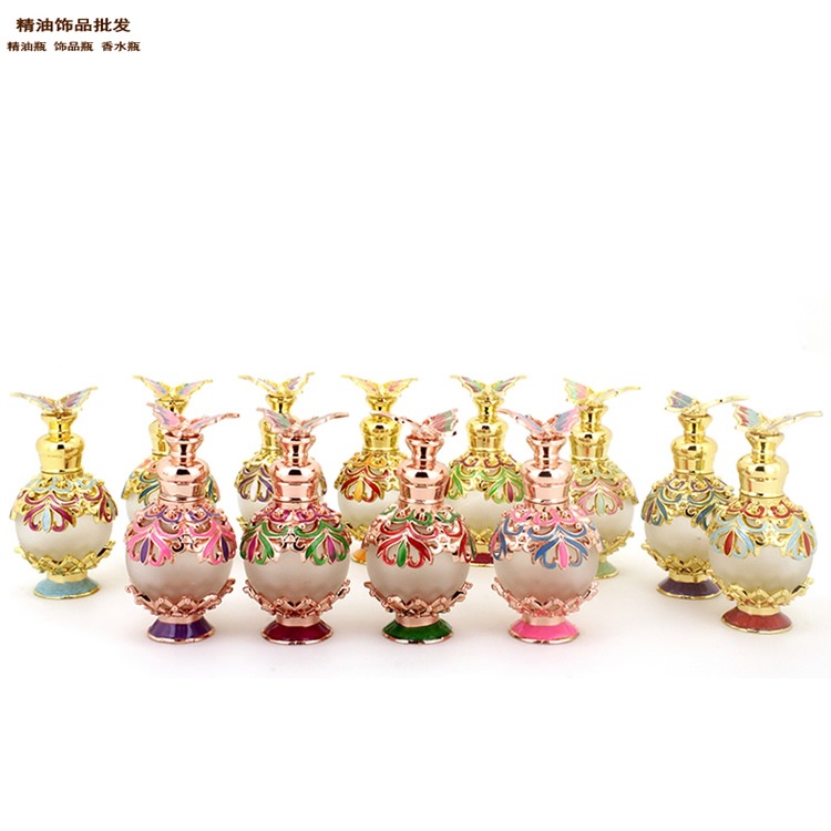精油饰品网蜘蛛花纹球形款蝴蝶盖香水瓶全图1.jpg