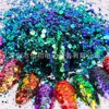 Mixed glitter powder for manicure, nail sequins, 12 colors