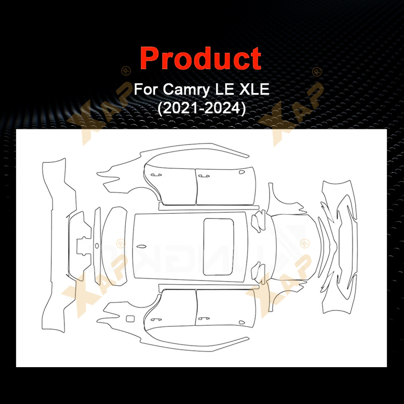 Cross-border exclusive for Toyota Camry LE XLE TPU invisible paint protective film to prevent scratches and brighten