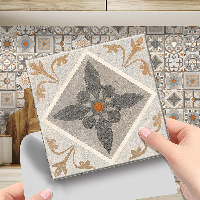 MSC1028 retro pattern tile stickers bathroom bathroom home decoration wall stickers self-adhesive wholesale cross-border MSC1028 retro pattern tile stickers bathroom bathroom home decoration wall stickers self-adhesive wholesale cross-border