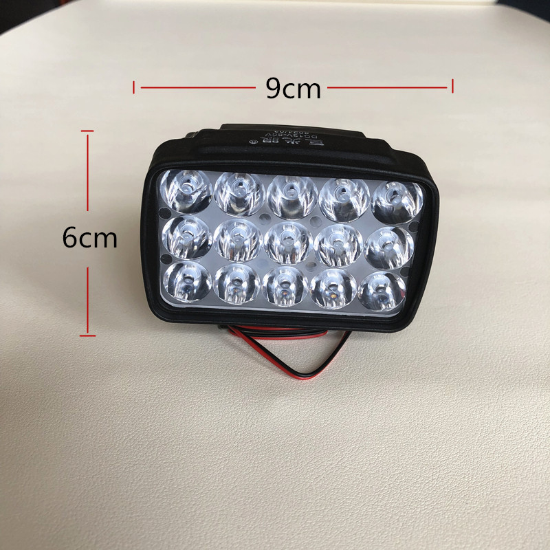 Motorcycle LED headlight, ultra-bright, 48v60v72v, modified front light for three-wheeled electric vehicles, no wiring required