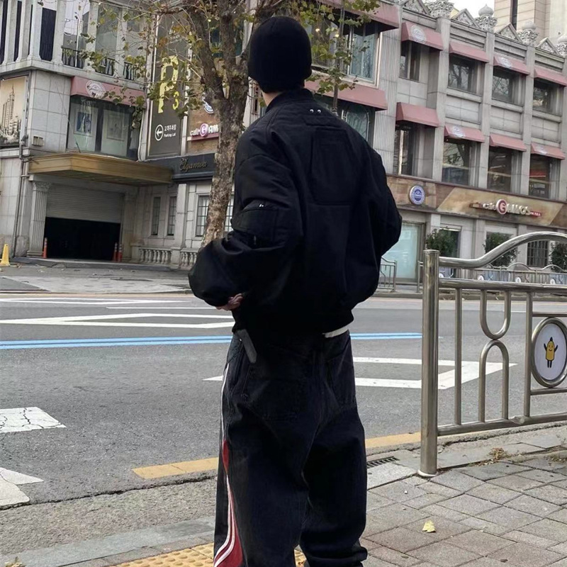 Undermycar Velcro deconstrucción función acolchada Vibe multi-Bolsillo de algodón acolchado traje de vuelo traje de la chaqueta UMC