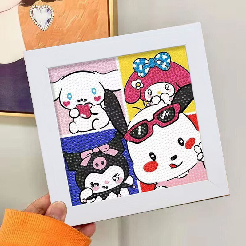 Nuevo dibujo de diamante infantil de labu diy pegatinas de diamante con marcos de fotos hechas a mano diy puzzle pegatinas de mampostería image 48
