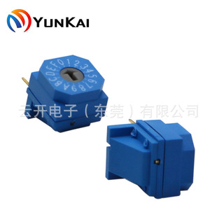 16 Gear 10*10mm Side Bend Patch Pin Multi-position Knob Switch Coding Switch Rotary Switch