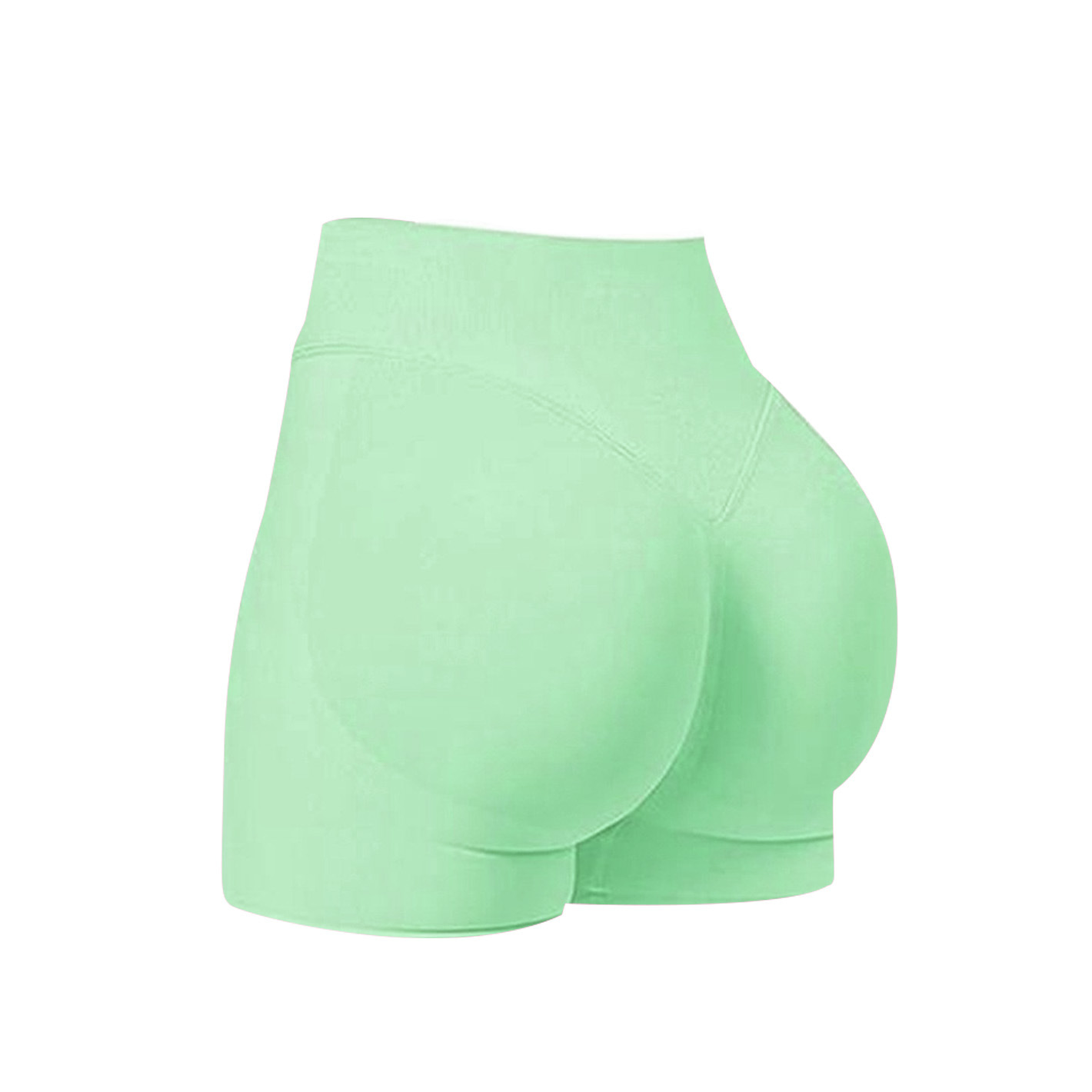 Cross-border sin costura alta cintura alta hips mel mel桃 hips al aire libre tres puntos pantalones cortos para correr y ejercicios de fitness pantalones cortos de yoga