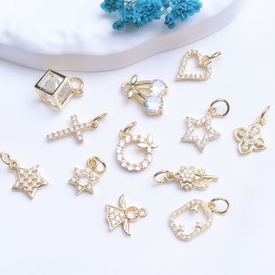 ��ɫ14K������ʯ�����ΐ�������ǒ���������DIY���Ʒ���