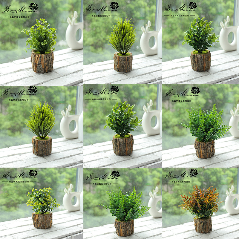 Planta verde en maceta 9 piezas Set B ☆