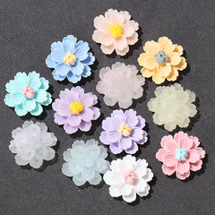 二重立体桃花桜ジャスミンdiyヘアクリップコップ携帯ケース洞靴冷蔵庫貼り樹脂部品