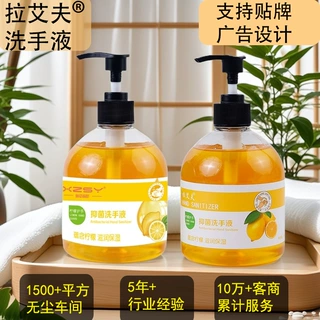 拉艾夫芦荟抑菌手部清洁贴牌设计批发一件代发源头厂家订制洗手液