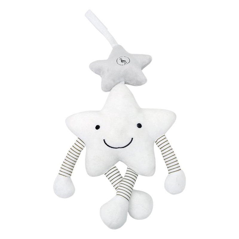 Juguetes para bebés estrella de cinco puntas nube música campanilla de viento colgante sonido coche de juguete colgante cama de acompañamiento juguetes al por mayor