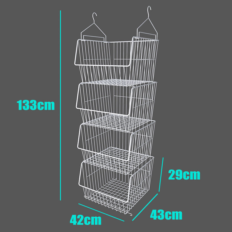 White and 4 -layer (with hooks)