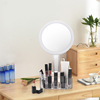 LED makeup mirror with light storage box makeup light all -in -one dressing table HD beauty USB interface three -in -one portable