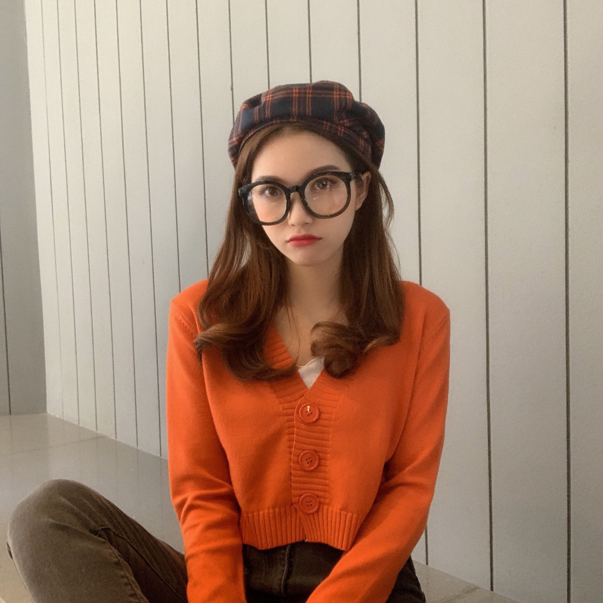 (2개) 여성용 니트 가디건 봄, 가을 2021 신상 인터넷 연예인 얇은 스웨터 재킷 루즈한 아우터 쇼트 탑 트렌디