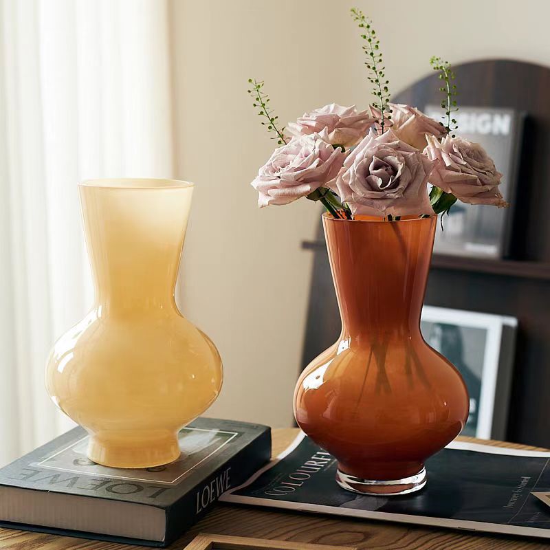 Decoración creativa de suelo sala de estar gran vaso de vidrio ligero de lujo nórdico vertical decoración de vasos de flores hidropónicas