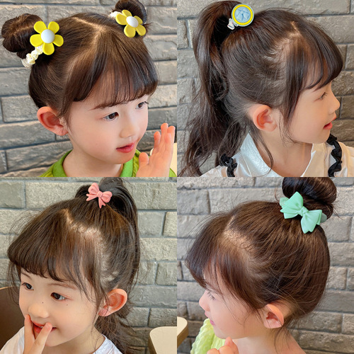 New sweet hair ties, balls, hair ropes, rubber bands, girls' small hair sausage rings, hair ropes, hair accessories wholesale