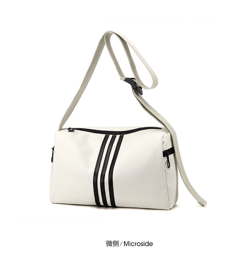 This is a simple, fashionable, casual and versatile crossbody bag for women, suitable for commuting. It is a large-capacity striped single-shoulder bag for both men and women undefined