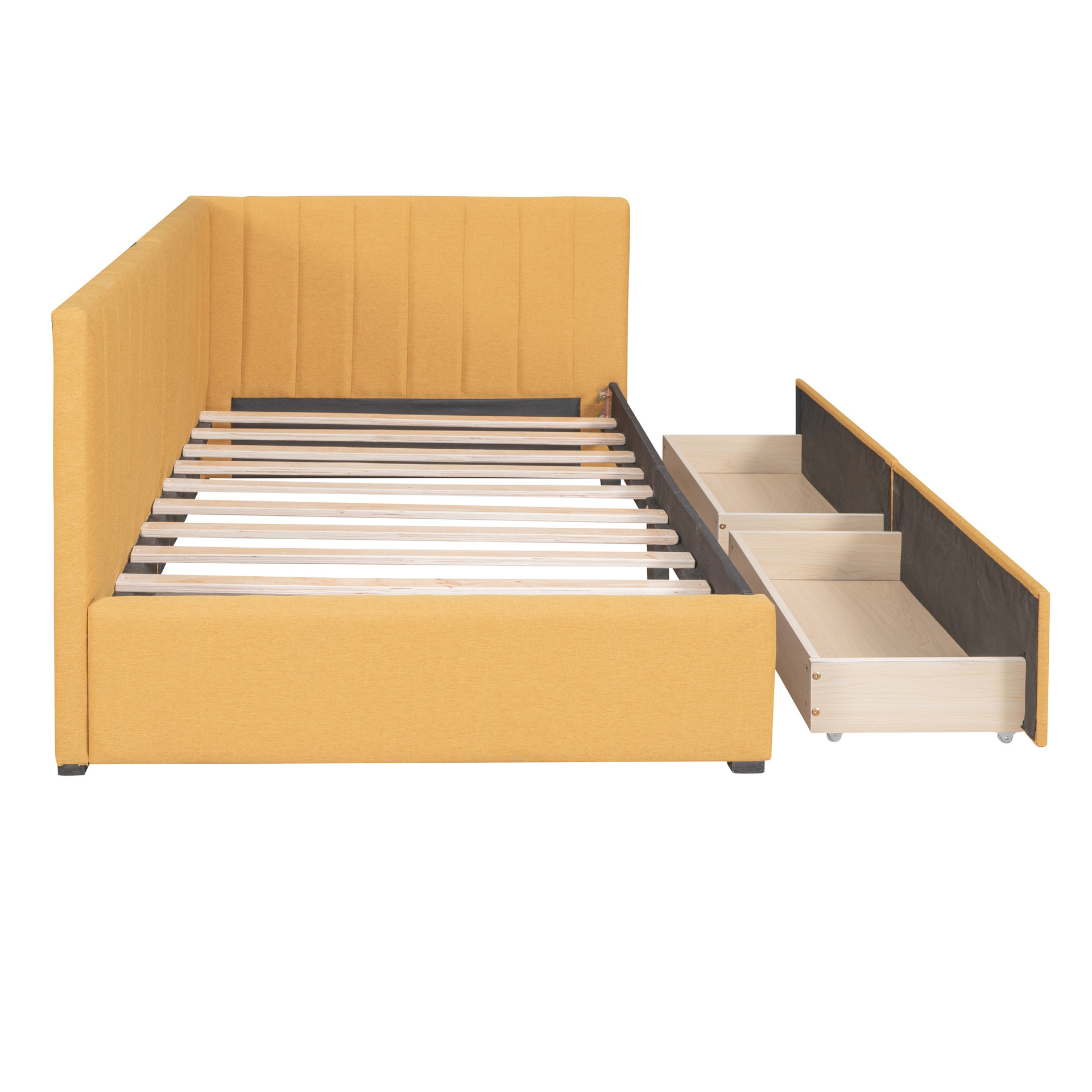 Camas de tela modernas y simples, lujosas nórdicas, camas dobles de dormitorio principal, paquetes blandos pequeños, red