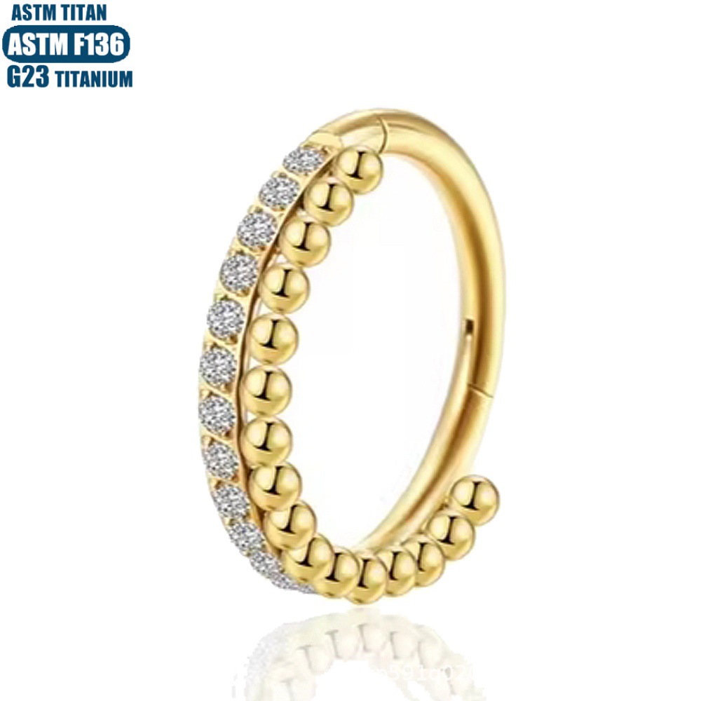 Pointed titanium steel lip stud product view