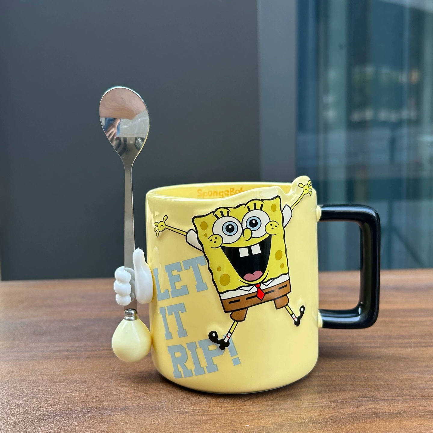 Чаша с SpongeBob SquarePants коллаборативная 520 праздничный подарок лучшему другу и девушке практичный креативный торт подарок коробка кружка