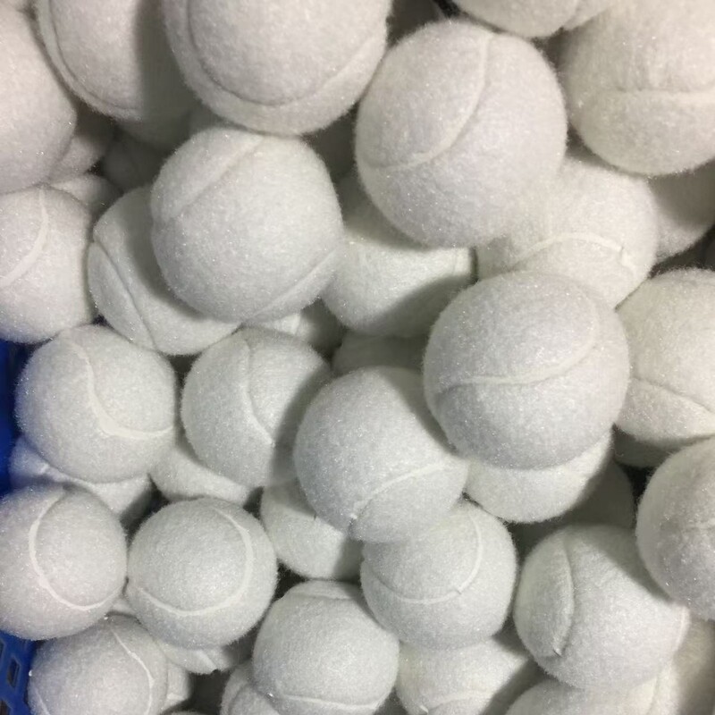 White Tennis Ball First-Class Elastic Elastic Training Practice Tennis Ball Natural Rubber Chemical Fiber Material Tennis Ball Manufacturer Wholesale