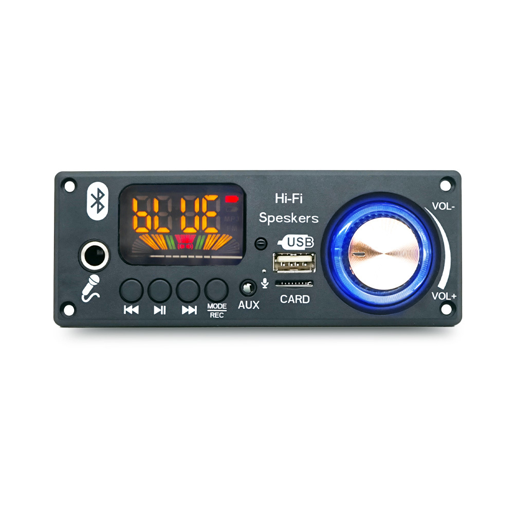 Módulo Amplificador Bluetooth de 2*80W de Alta Potencia, Compatible con Micrófono para Llamadas, Reproductor MP3, Placa Amplificadora Bluetooth con Decodificación de Audio