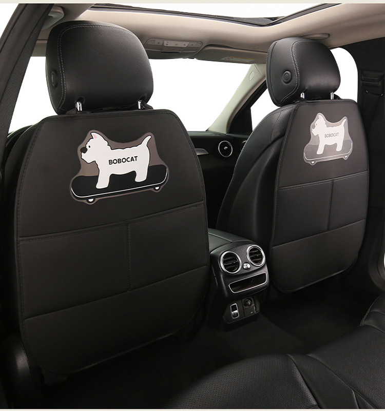 Car Anti-Kick Pad, Universal Anti-Kick Pad, Rear Seat Backrest Anti-Dirt Protective Pad, Children's Dachshund Anti-Kick Pad