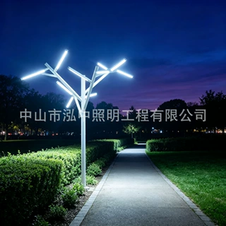 定制LED户外防水树杈公园景区艺术造型花园网红发光树路灯庭院灯