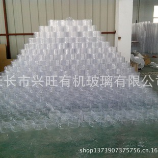 Transparent Acrylic Tube with Bottom Opening Cylindrical Plastic Hard Tube DIY Pen Holder Organic Glass Acrylic Barrel