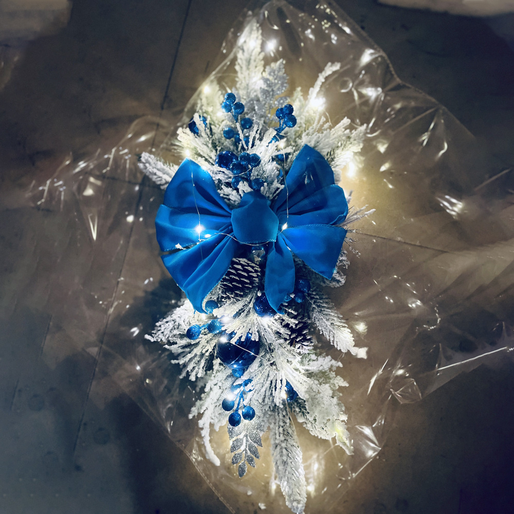 Meimei escaleras de Navidad Garland escaleras decoración adornos de Navidad Nórdico casa escena de diseño de Navidad Amazon