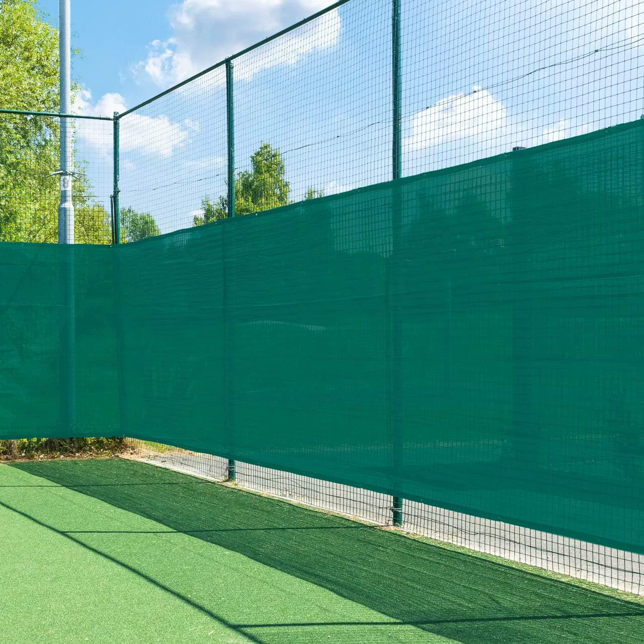 Ветрозащитная сетка Открытый теннисный корт ветрозащитная сетка темно-зеленая высокая плотность PE ветрозащитная сетка