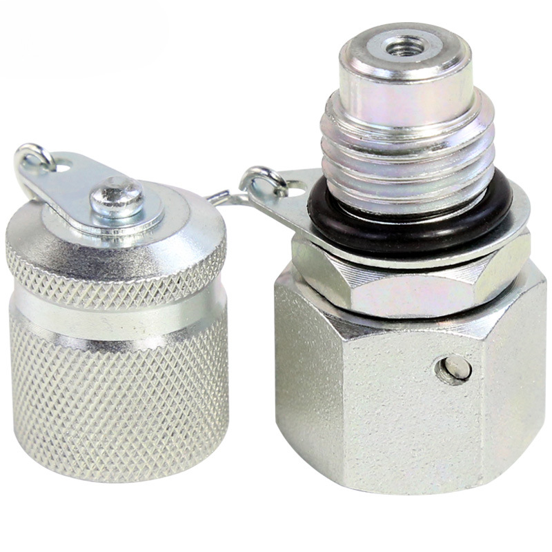 Adaptador de excavadora conector de medición de presión de tubería hidráulica conector de prueba de presión de manguera de medición de presión cónica H de 24 grados conector de prueba de manómetro