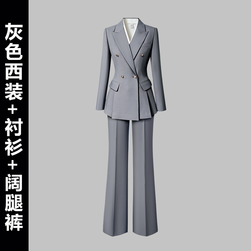女性用スーツ 2025 新しいハイエンドグレースーツプロパティホテルマネージャー作業服ハイエンドプロフェッショナルウェア|undefined