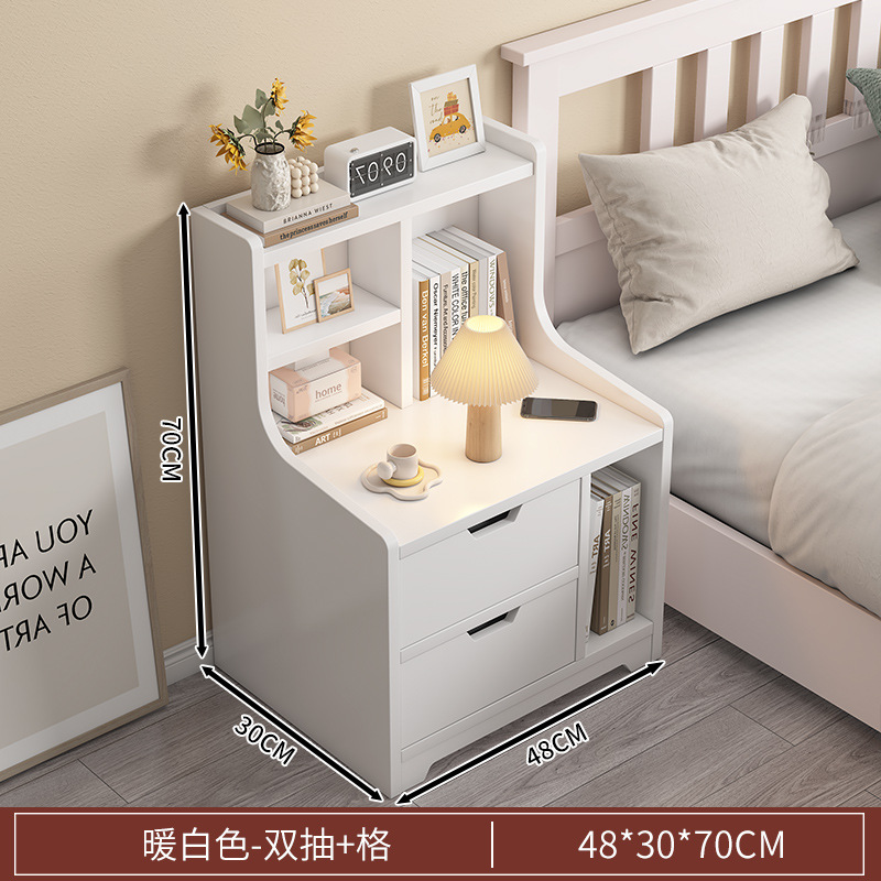 Mesa de cabecera simple y moderna cabecera multicapa de almacenamiento armario especial simple y multifuncional de ensamblaje de dormitorio cabecera de cama