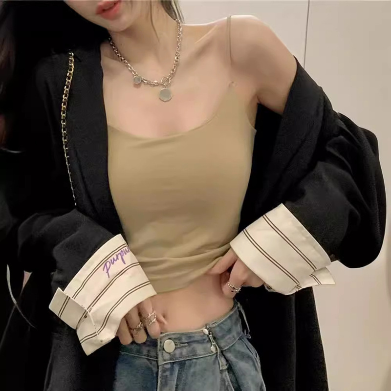 metwo cold nude vest pure desire ceiling texture sling Summer Ice Silk solid color hot girl top for women metwo cold nude vest pure desire ceiling texture sling Summer Ice Silk solid color hot girl top for women