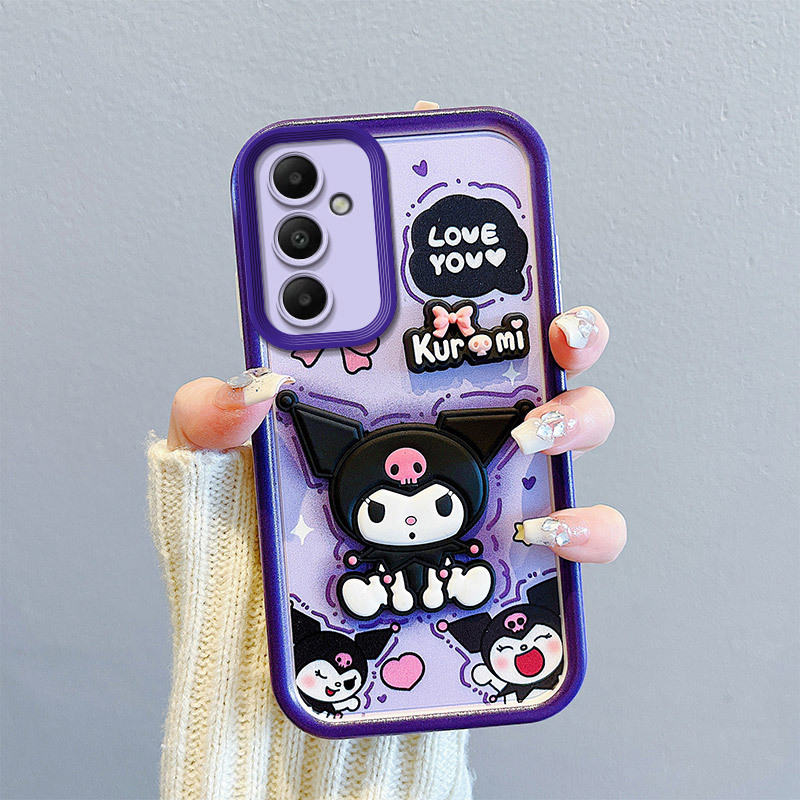Suitable for Samsung A54 Cartoon A34 Doll A33 Full Edge A55 Cute A04S Fashionable Female A16 Mobile Phone Case A06
