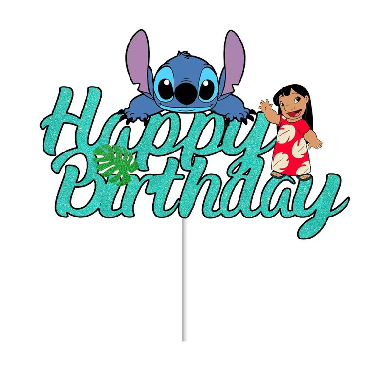 ステッチボーイ ブルーケーキインサート ステッチカード HAPPY BIRTHDAY ハッピーバースデーインサートフラグ|undefined