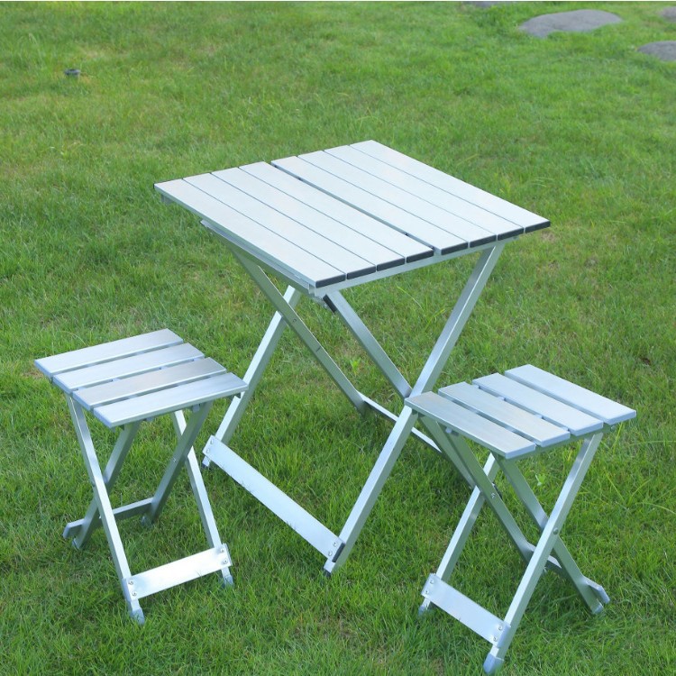 Mesa plegable de aleación de aluminio para exteriores mesa plegable para acampar mesa de camping barbacoa mesa de rollo de huevo portátil plegable image 2