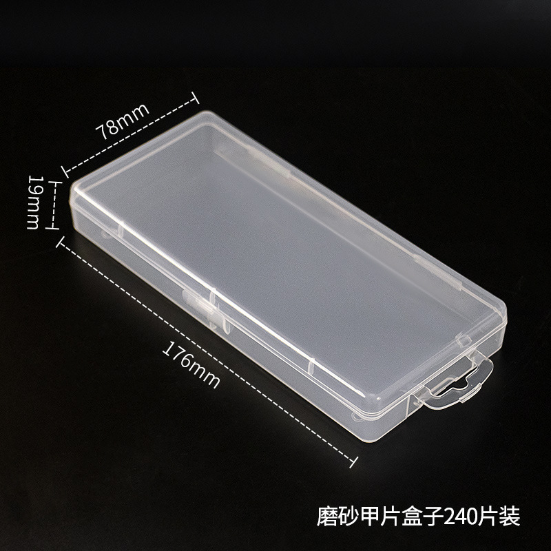 Caja de uñas Nail Nail Wear Caja de almacenamiento de uñas Joyas Caja de joyería Caja de herramientas de plástico transparente de rejilla múltiple al por mayor