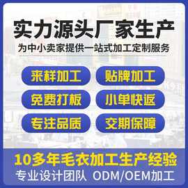 大朗毛衣加工厂定制 春秋欧美长袖高领套头针织衫女来 图来样打版