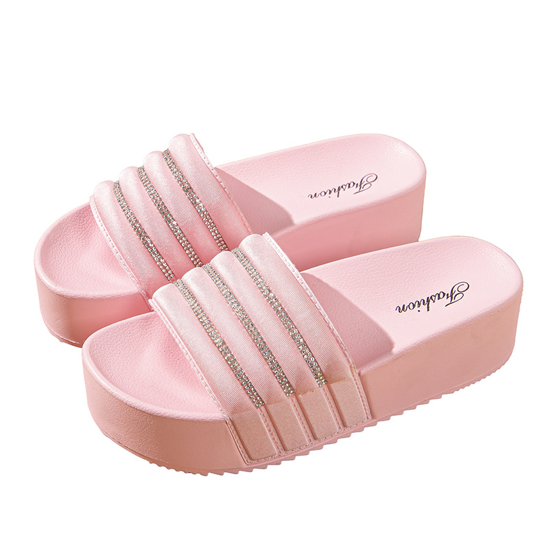 2024 nuevo 6.5CM aumento de altura zapatos de mujer muffin bottom diamond red moda versátil suela gruesa ocio desgaste